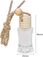 Car Aromatherapy Essential Oil Diffuser Bottle,10 Pack Car Air Freshener Bottle Empty Hanging Perfume Bottle Fragrance Decor Accessories Auto Window Ornament (hexagon)