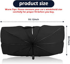 Car Windshield Sun Shade,Foldable Car Shade Umbrella for Blocking Sunlight & Insulating Heat,Portable Windshield Cover Sun Shades Cars Interior Accessories for Cars SUVs