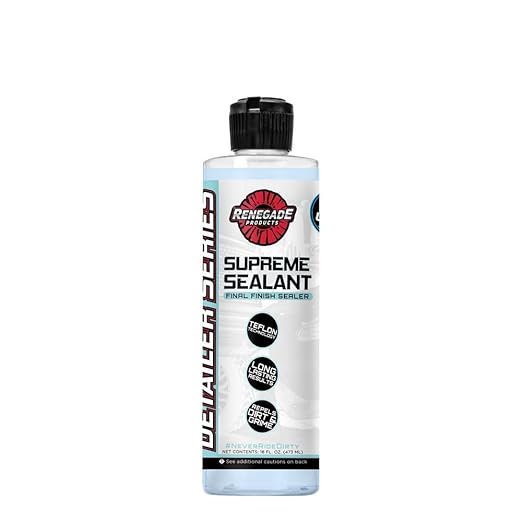 Renegade Products Supreme Sealant - High Gloss Paint Sealant & Final Finish Sealer | Repels Dirt & Grime with Teflon Technology | 6-Month Protection, Deep Shine & UV Resistance (16 OZ)