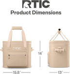 RTIC 30 Can Ultra-Tough Soft Cooler Pro, Insulated, Waterproof, Leak Proof, Portable Floating Bag for Beverage, Drink, Lunch, Outdoor, Beach, Car,Camping, Picnic, Fishing, Boat