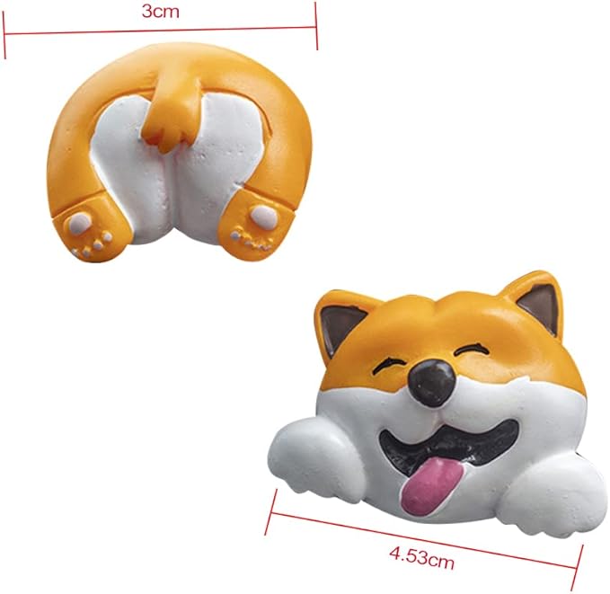 Cute Air Vent Clips Car Accessories, Creative Animal Head and Tail Cartoon Car Air Freshener Vent Clip Car Fragrance Diffuser Perfume Clips Air Conditioner Outlet Vent Clips Decorations, Dog