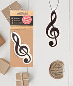 Fresh Fresheners Cute Funny Car Air Fresheners 4-pack Scented With Premium Oils (Treble Clef)