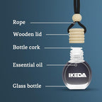 Ikeda Car Air Freshener: Hanging Car Smell Air Freshener | 10ml Hanging Car Perfume | Long Lasting Fragrance | Strong Scents Diffuser for Auto Home (Dark Night)