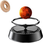 1 Pcs Rotating Solar Energy Aromatherapy Oil Diffuser Scent Decoration Car Interior Accessories Solar Air Freshener (Black, Osmanthus)