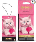 AREON WILD - Hanging Custom Cute Funny Car Air Freshener for Home & Office - Premium Cologne Perfume with Natural Fragrances - Long Lasting, Fresh, Luxurious Scent - Stylish Design - Sweet Kitty