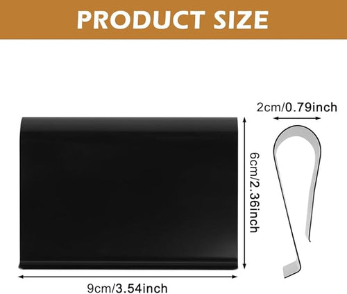 2PCS Car Air Freshener Visor Clip Compatible with Drift Wood or Stone Car Freshener,Universal Cars Fresheners Sun Visor Clips for Modern & Electric Vehicles(Clip Only)(Black,Size:9*6cm/2.34*3.54inch)