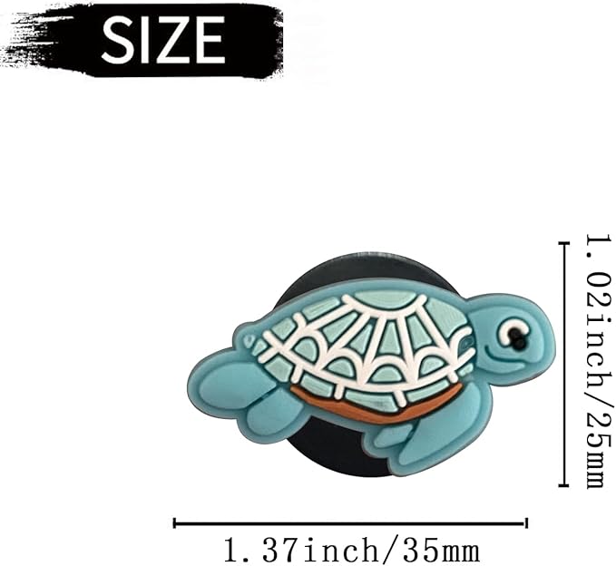 Cute Turtle Air Vent Clips, 6 Pcs Turtle Car Air Fresheners Vent Clips Car Diffuser Vent Clip Car Decoration Interior Decor Accessories for Women(Ocean, Lemon,Jasmine,Cologne Flavor)