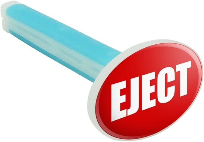 Red Eject Button Design Funny Car Air Freshener Vent Clip
