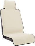 INFANZIA Premium Waterproof Seat Cover Towel Protector Neoprene Universal Fit, Upgraded 100% Washable & Removable Non-Slip Sweat Carseat Towel Covers, Perfect for Gym/Yoga/Workout（Beige,1PCS