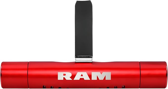 iPick Image for RAM Car Vent Air Freshener Clip - Official Licensed Red Aluminum with Adjustable Window + 10 Refill Sticks