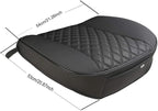 Black Panther PU Car Seat Cover, Front Seat Protector Compatible with 90% Vehicles,Embroidery,Anti-Slip & Full Wrapping Bottom (W 21.26ׄ 20.87 Inch)(1Piece,Black)