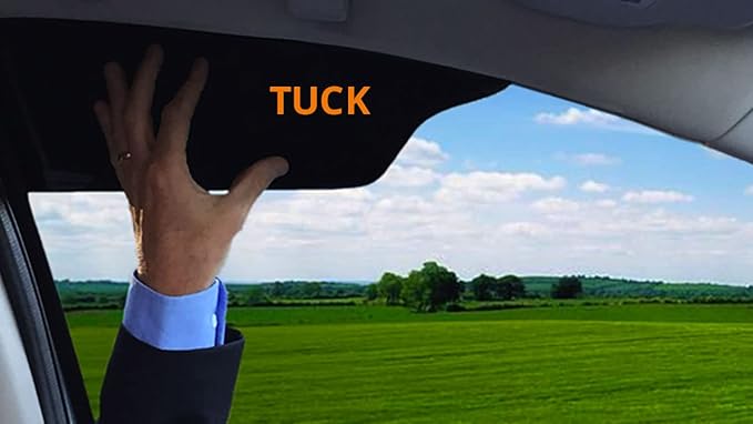 Limo Tint Sun Visor Sunshade Extender for Car Window Windshield Sun Shade Anti-Glare Car Sun Visor Protects from Sun Glare, Snow Blindness, UV Rays, Universal for Cars, SUVs, Trucks 1 Pack