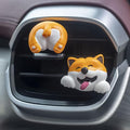 Cute Air Vent Clips Car Accessories, Creative Animal Head and Tail Cartoon Car Air Freshener Vent Clip Car Fragrance Diffuser Perfume Clips Air Conditioner Outlet Vent Clips Decorations, Dog