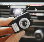 AONUOWE Camera Car Air Freshener with Flash Cute Car Fragrance Diffuser Vent Clip Kawaii Car Accessories Retro Decor for Women Men (SLR Camera)