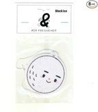 Generic A&D Hanging Air Freshener for Car, Home, Office, Bathroom | 8 Pack | Multiple Designs & Scents (Bikini Tree|Heart|Fish|Bee|Waterdrop|Sock|Golf Ball|Bikini Butterfly) (Golf Ball (Black Ice))
