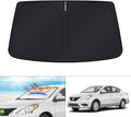 KUST Windshield Sun Shade for 2012-2016 2017 2018 Nissan Versa Accessories Sunshade Window Sun Visor Protector Foldable Block UV Rays