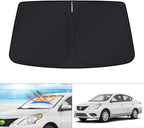 KUST Windshield Sun Shade for 2012-2016 2017 2018 Nissan Versa Accessories Sunshade Window Sun Visor Protector Foldable Block UV Rays