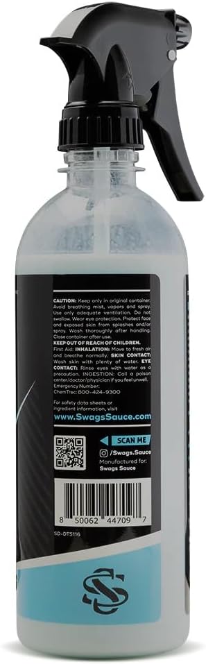 Ultimate Interior | Tropical Coconut Scent | Static Guard & UV Protection 16oz bottle by Swags Sauce - UV protection coating for plastic, vinyl, rubber, and carbon fiber surfaces.