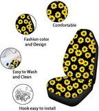 FKELYI Car Seat Covers - Branches Camo Set with Cup Coasters, Headrest, Steering Wheel, Gear Shift, Handbrake Covers