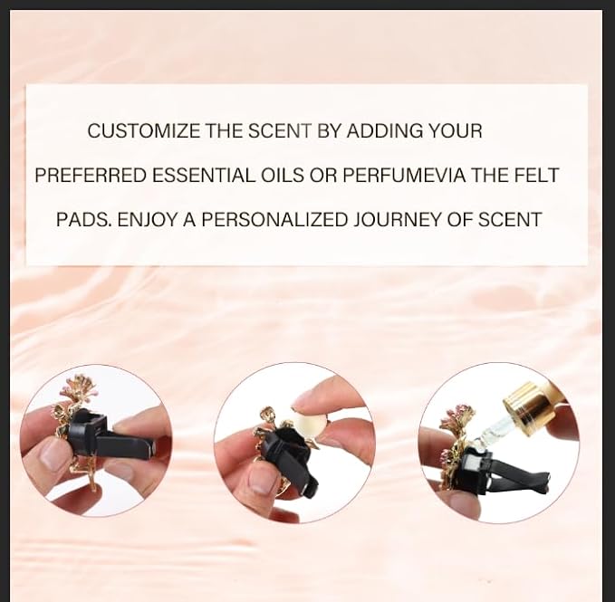 30Pcs Unscented Essential Oil Perfumes Refill Pads for Car Air Freshener Clips Car Diffuser,Car Air Freshener Vent Clip Felt Pads,17mm White Refill Replacement Tablets for Custom Fragrance