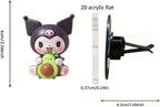 4 Pcs Cute Cartoon Car Air Vent Clip Decorations – Kawaii Car Air Fresheners, Interior Accessories for Women and Men – Cute Car Dashboard Decor, Personalized Gift