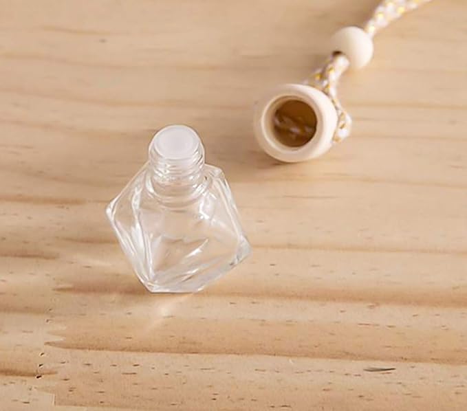 10 Pcs Car Air Freshener Perfume Bottle Aromatherapy Fragrance Essential Oil Diffuser Hanging Perfume Pendant Auto Ornaments Decor Accessories