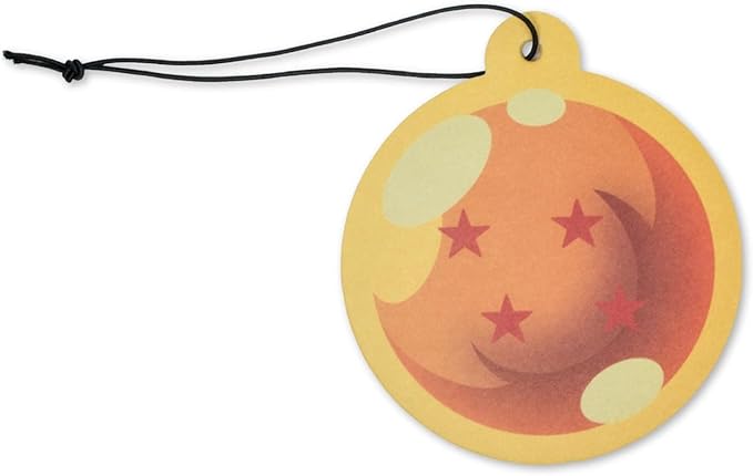 Dragon Ball Z Four-Star Dragon Ball Air Freshener, Orange Scent | Odor Eliminator For House, Car, Office | Clean Room Fresheners, Long-Lasting Fragrances | Novelty Anime Gifts