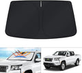 KUST Windshield Sun Shade for Nissan Frontier Accessories 2022-2024 2025 2026 Window Sunshade Sun Visor Protector Foldable Blocks UV Rays Keep Car Cooler