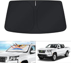 KUST Windshield Sun Shade for Nissan Frontier Accessories 2022-2024 2025 2026 Window Sunshade Sun Visor Protector Foldable Blocks UV Rays Keep Car Cooler