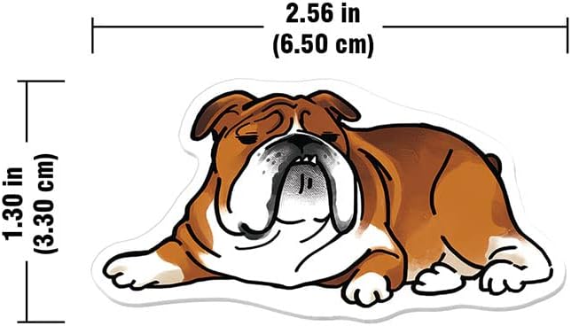 WIRESTER Set of 2 Fresh Scented Car Air Freshener Vent Clip, Decorative Accessories, Interior Decoration for Cars - English Bulldog & English Bulldog (S1)