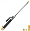 Jet Nozzle for Garden Hose, High Pressure Power Washer Wand with 3 Different Hydro Nozzles and Quick Connectors for Gutter Patio Car Pet Window 18 Inch (Dark Black)