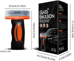 Glass Oil Film Remover for Car,Glass Guard Cleaner,Powerful Emulsion Oil Film Remover with Hydrophobic Anti-Fog Coating,Window and Windshield Cleaning Tool with Board for Car and Home Use (1PCS)