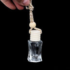 Car Aromatherapy Essential Oil Diffuser Bottle,10 Pack Car Air Freshener Bottle Empty Hanging Perfume Bottle Fragrance Decor Accessories Auto Window Ornament (hexagon)
