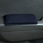 2pcs Car Arm Rest Elbow Pads, Auto Center Console Knee Cushion Adjustable Height Soft Leather Pad Knee Support Pad with Memory Foam for Universal Car Interior Accessories(BlackCloth)