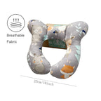 Baby Neck Pillows, Comfortable Baby Travel Head Neck Support Pillow for Car Seat Stroller Pushchair, Soft PP Cotton Travel Pillow for 0-2 Years Old Toddler Infant Newborn, Fox