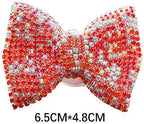 1 Pc Bling Crystal Car Bow-knot Air Vent Fragrance Sparking Rhinestone Car Diffuser Air Freshener with Vent Clip - Red 1