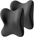 2 Pack Car Headrest Pillow for Neck Support, Soft Car Neck Pillow for Driving with Adjustable Strap and Removable Cover, Universal Fit Headrest Car Pillow