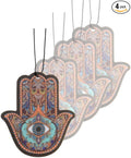 Fresh Fresheners Cute Funny Car Air Fresheners Scented With Premium Oils 4-pack (Hamsa)