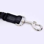 Dog Safety Seat Belt, Quality Polyester Fabric, Adjustable, 360° Spin Stainless Steel Buckle, with Elastic, High Strength, wear-Resistant and Durable, Easy to Install,Easy to wash(Grey)