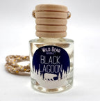 Black Lagoon Hanging Car Air Freshener Diffuser, Long Lasting Natural Fragrance Oil Car Freshener, Glass Bottle, Auto Air Deodorizer, Made in USA Toxin Free