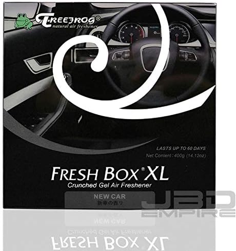 Treefrog Xtreme Fresh Box XL Air Freshener - Scent Extra Large 400g - Black/Blue/Green Squash/White Peach/New Car