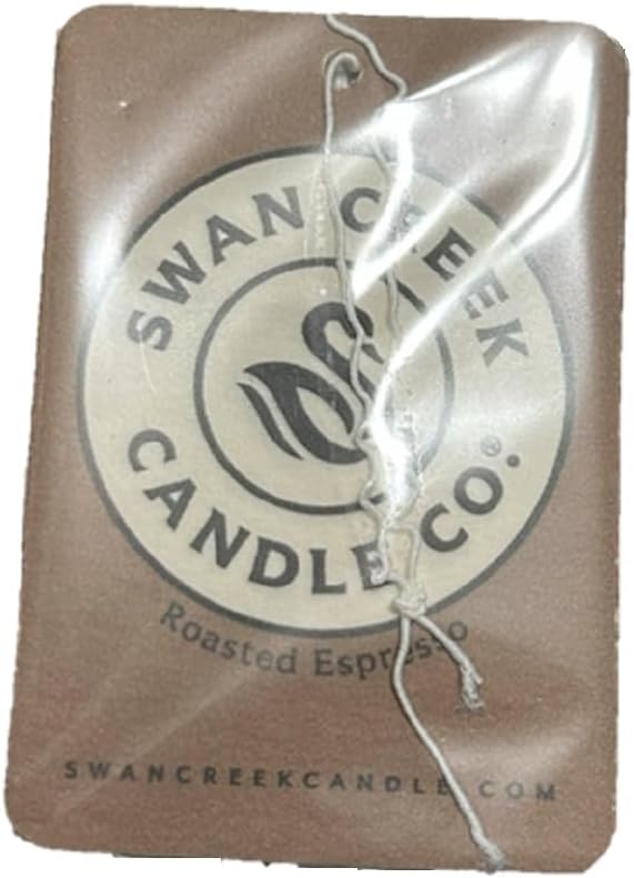 Swan Creek Candle Co. Roasted Espresso Hanging Car Air Freshener 04104 Pack of 3, Black