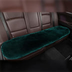 OGLAND Fluffy Genuine Australia Sheepskin Car Back Seat Cover for Auto Rear Interior Accessories Seat Cushion with Soft Fuzzy Wool Natural Fur Non-Slip (Alpine Green, Back)