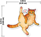 WIRESTER Fresh Scented Car Air Freshener Vent Clip, Decorative Accessories, Interior Decoration for Cars - Cute Animal Butt, Cute Dog Cat, Dog Butt Looking Back, Dog Lying