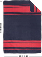 Arcturus Rainier Wool Blanket - 4.5lbs Warm, Heavy, Washable, Large | Great for Camping, Outdoors, Survival & Emergency Kits (Lava Canyon)