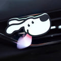 Car Diffusers for Essential Oils, Puppy Aroma Ceramic Stone Passive Diffuser, Cute Car Air Freshener Vent Clip, Gift for Dog Lovers, Unscented