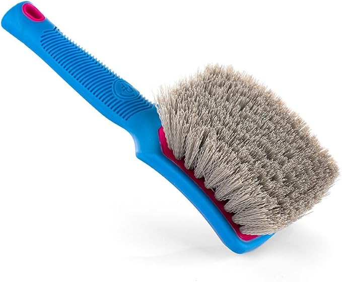 Detail Factory - ProGrip XL Tire Brush - Ergonomic ProGrip Handle - Stiff Synthetic Bristles to Cut Through Grime - Octane Underglow
