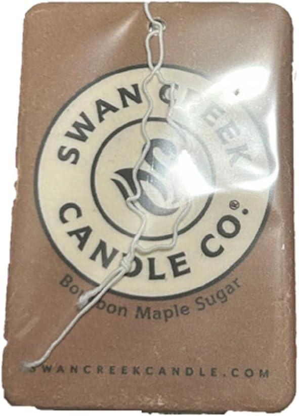 Swan Creek Candle Co. Bourbon Maple Sugar Hanging Car Air Freshener 04139 Pack of 3, Black