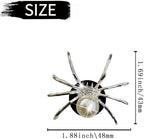 Bling Spider Car Air Fresheners Vent Clips, Cute Lovely Spider Car Air Vent Clips Funny Diamond Diffuser Vent Clip Decoration Interior Decor Bling Accessories for Women Men（Silver）