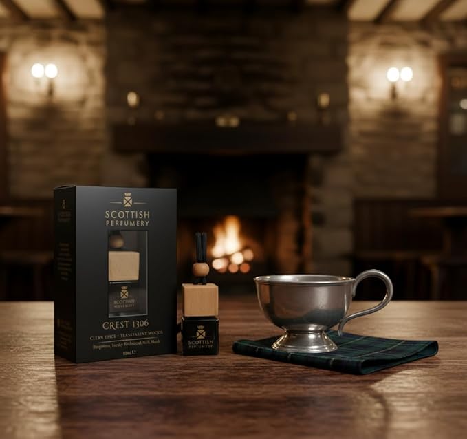 CREST 1306 | Rich Musk. Bergamot. Smoky Birchwood | 10ml Executive Car Diffuser | A Strong, Long-Lasting Scent | Luxury Car Perfume | Gift